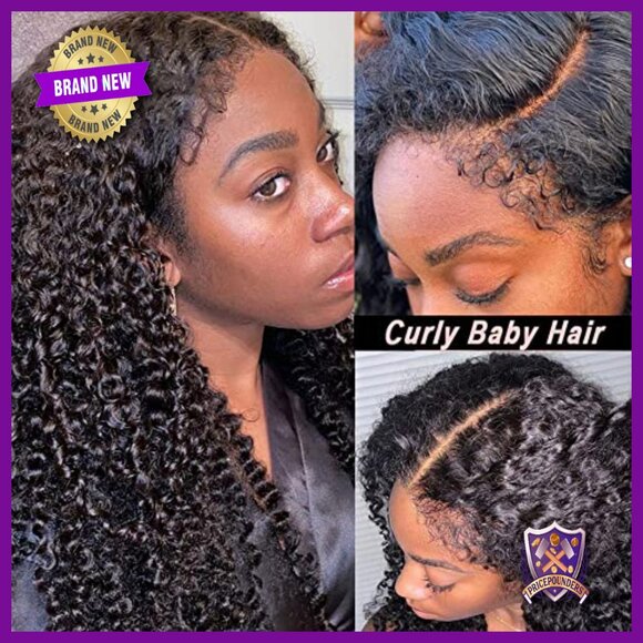 13x4 HD Lace Front Wig Human Hair Pre Plucked Deep Wave 180% Density